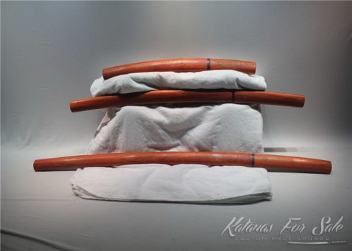 Red rosewood Shirasaya Set 1060 folded steel - Image 3