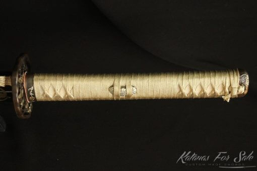 Folded 1095 Carbon Steel Katana (High Quality Copper Fittings) - Image 3
