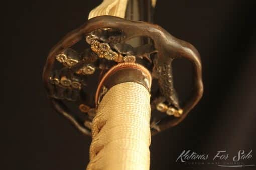Folded 1095 Carbon Steel Katana (High Quality Copper Fittings) - Image 2