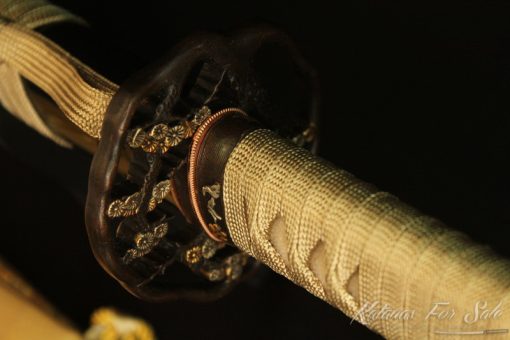 Folded 1095 Carbon Steel Katana (High Quality Copper Fittings) - Image 5