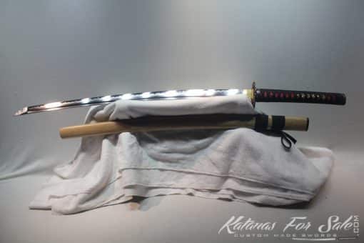 T10 Clay Tempered Bamboo Saya Katana with Copper Fittings