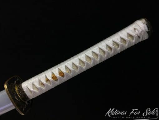 1060 Carbon Steel Heat Tempered Silver Katana (standard fittings) - Image 9