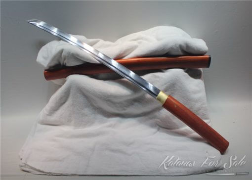 Red rosewood Shirasaya Set 1060 folded steel - Image 2