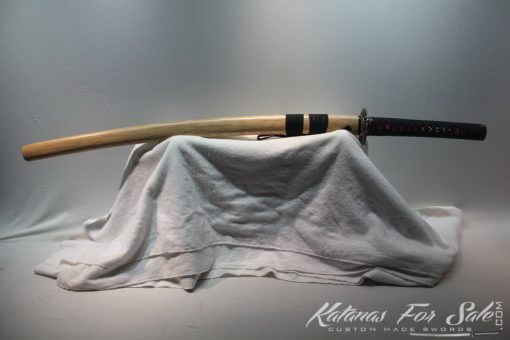 T10 Clay Tempered Bamboo Saya Katana with Copper Fittings - Image 11