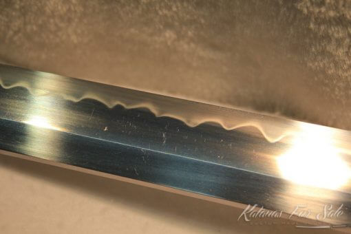 Straight Blade T10 Clay Tempered Ninjato with Brass Fittings - Image 10