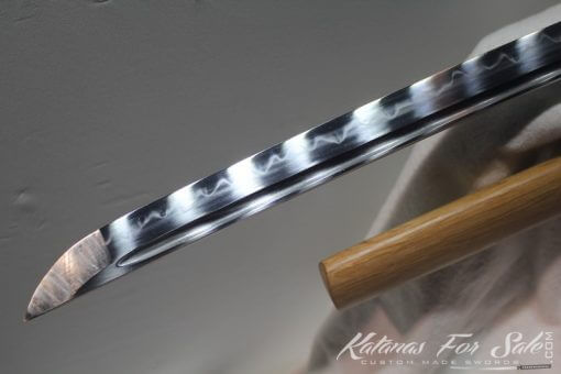 T10 Clay Tempered Bamboo Saya Katana with Copper Fittings - Image 4