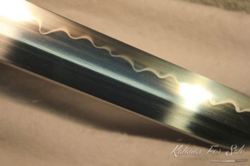 Straight Blade T10 Clay Tempered Ninjato with Brass Fittings - Image 3