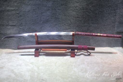 1060 High Carbon Steel Heat Tempered Nagamaki With Standard Fittings