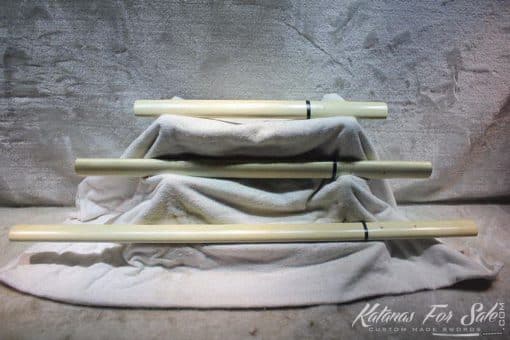 1060 Carbon Steel Heat Tempered Lacquered Bamboo Shirasaya Set - Image 3