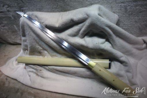 1060 Carbon Steel Heat Tempered Lacquered Bamboo Shirasaya Set - Image 5