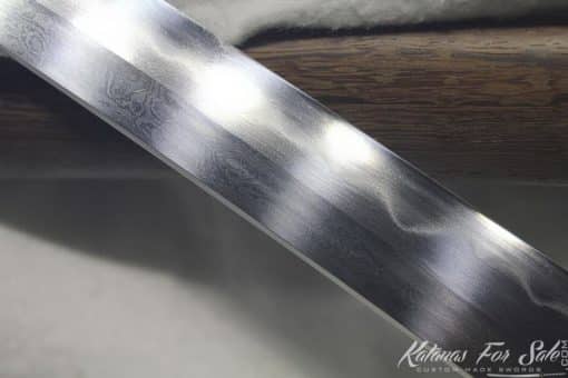 1095 Folded Steel Clay Tempered Sword set With High Quality Copper Fittings - Image 6