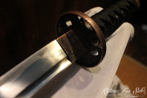 1060 Carbon Steel Katana Wakizashi Tanto Sword Set - Image 5