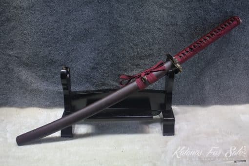 1095 Clay Tempered Wakizashi With High Quality Copper Fittings