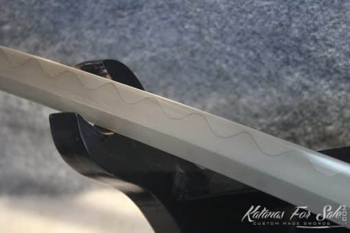 1095 Clay Tempered Wakizashi With High Quality Copper Fittings - Image 3