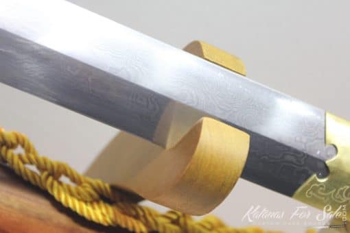 1095 Folded Steel Chinese Jian Hand Craft Brass Fittings - Image 5