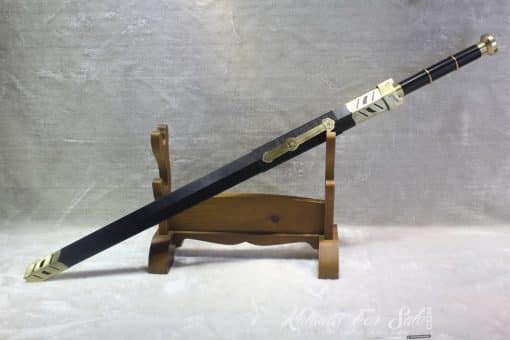 1095 Folded Steel Chinese Jian with Copper Fittings
