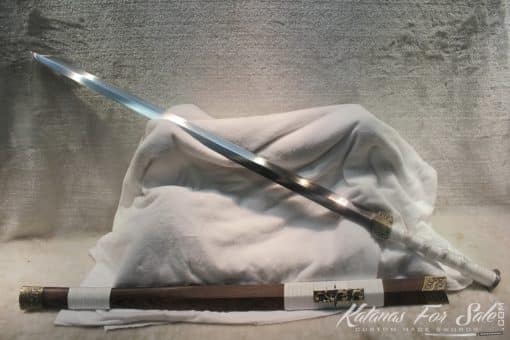 Spring Steel Han Chinese Broadsword  double Edge Sharp