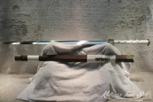 Spring Steel Han Chinese Broadsword  double Edge Sharp - Image 3