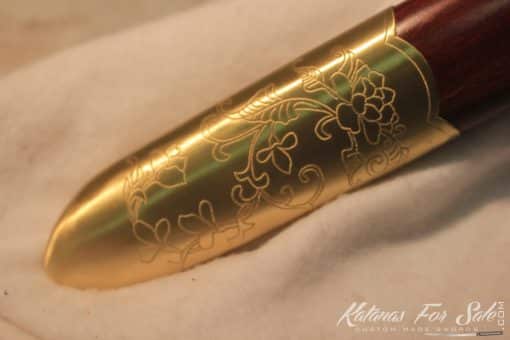 Chinese Broadsword Spring Steel Double Edge, Sharpened Full Brass Fittings - Image 6