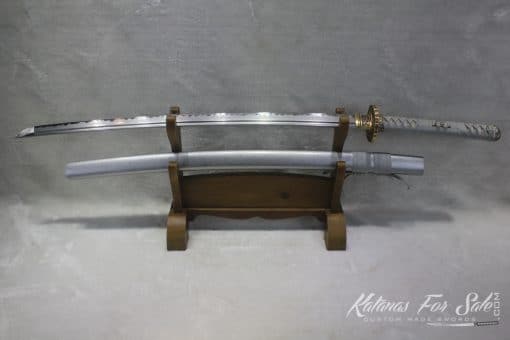 T10 Clay Tempered Katana with High Quality Copper Fittings and Hadori Polish Finish - Image 3