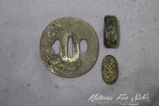 1095 Folded Carbon Steel Ninjato Straight Blade Brass Fittings - Image 9