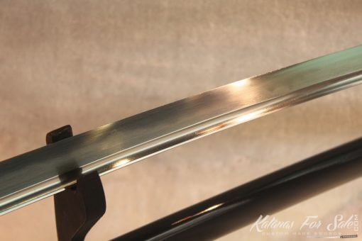 T10 Folded Clay Tempered Carbon Steel Katana HQ Copper Fittings Buffalo Horn Saya - Image 6