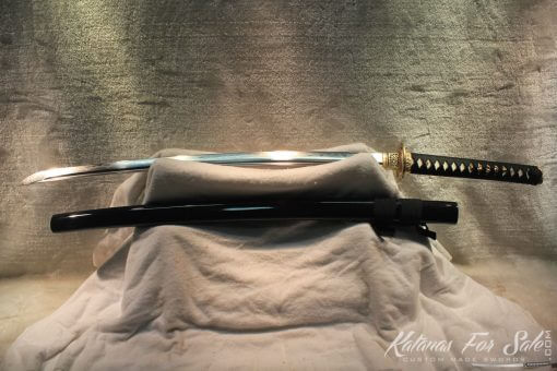 T10 Folded Clay Tempered Carbon Steel Katana With Brass fittings - Image 7