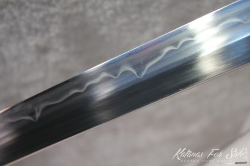 T10 Clay Tempered Carbon Steel Katana Japanese Crest Saya - Image 8