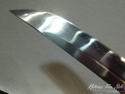 T10 Folded Steel Naginata Short Blade with Full Brass Fittings - Image 3