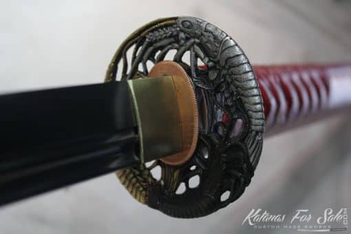 T10 Folded Nagamaki with High Quality Copper Fittings - Image 9