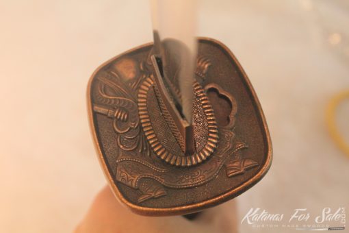 1060 Carbon Steel Ninjato Straight Blade Metal Tsuba - Image 7