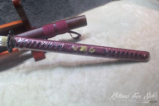 1060 High Carbon Steel Heat Tempered Nagamaki With Standard Fittings - Image 8