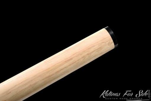 T10 Folded Clay Tempered Ninjato Straight Blade - Image 6