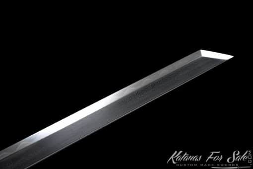 T10 Folded Clay Tempered Ninjato Straight Blade - Image 8