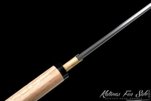 T10 Folded Clay Tempered Ninjato Straight Blade - Image 11