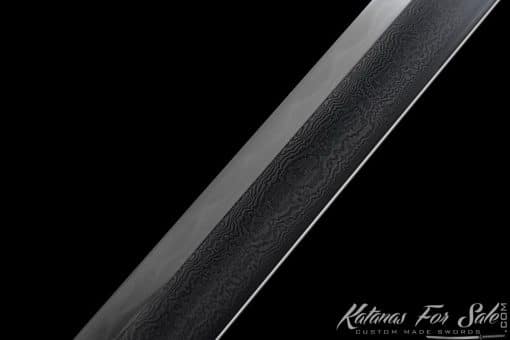 T10 Folded Clay Tempered Ninjato Straight Blade - Image 12