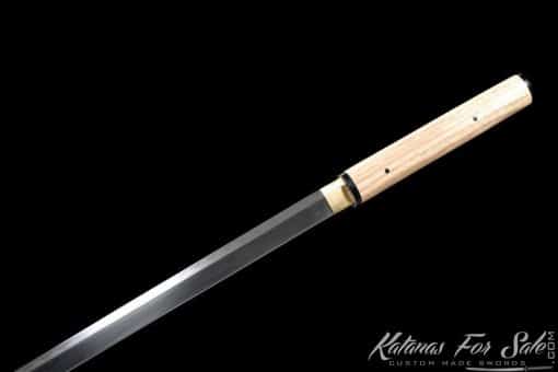 T10 Folded Clay Tempered Ninjato Straight Blade - Image 13