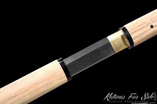 T10 Folded Clay Tempered Ninjato Straight Blade - Image 14