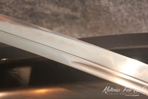 T10 Clay Tempered Ebony Wood Shirasaya with Buffalo Horn Tips - Image 7