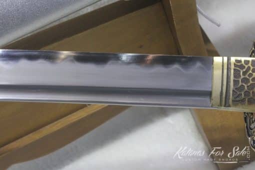 T10 Clay Tempered Katana with High Quality Copper Fittings and Hadori Polish Finish - Image 9