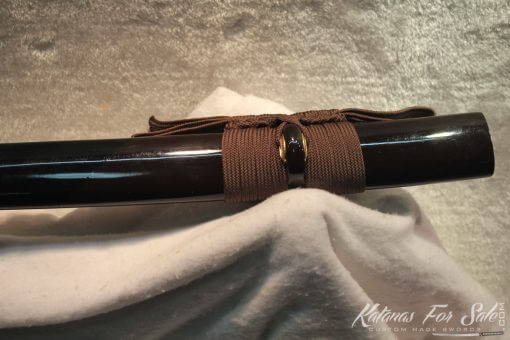 T10 Clay Tempered Carbon Steel Katana With Brass Fittings - Image 12