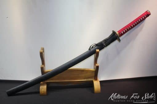 T10 Clay Tempered Choji Hamon Katana with Copper Fitting