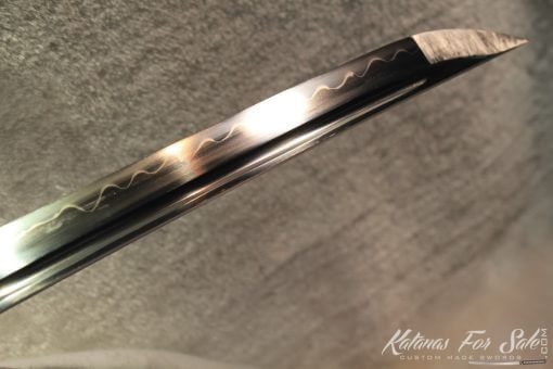 T10 Clay Tempered Carbon Steel Katana With Brass Fittings - Image 14