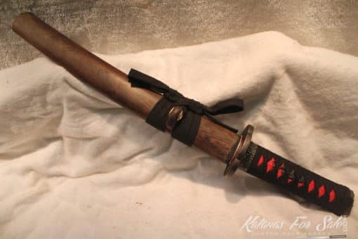 T10 Clay Tempered Ninja Tanto With Copper Tsuba - Image 6