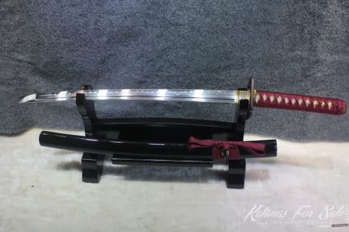 T10 Clay Tempered Wakizashi with Brass Set Fittings