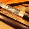Ebony wood Pocket Tanto 1095 Folded Steel