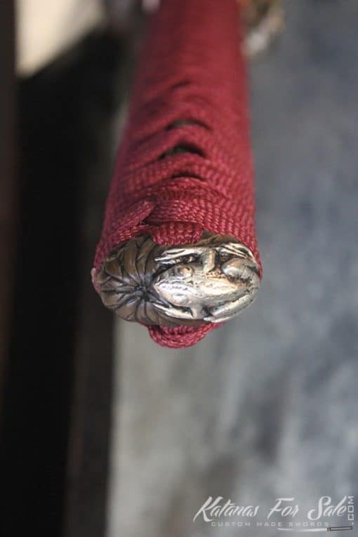 1095 Clay Tempered Wakizashi With High Quality Copper Fittings - Image 7