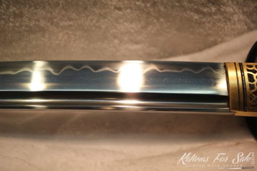 T10 Clay Tempered Carbon Steel Wakizashi Metal Fittings - Image 5