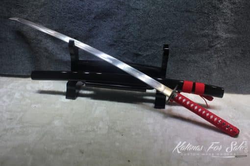 1060 steel Heat Tempered Engraved Katana with Standard Tsuba - Image 6