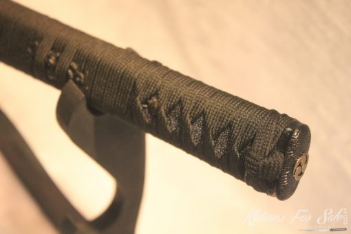1060 Carbon Steel Ninjato Straight Black Blade Iron Tsuba - Image 5